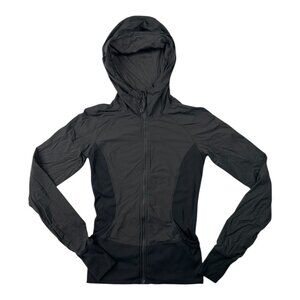 Lululemon In Flux Reversible Zip Up Black Hoodie Jacket Size 4